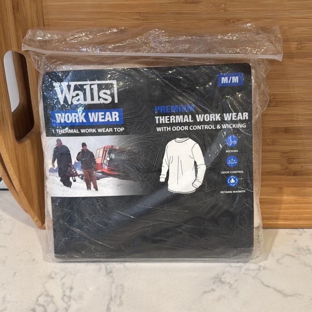 Walls Workwear thermal natural odor control sweat wicking size M Gorpcore